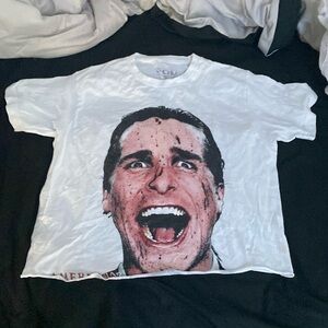 Big face cropped graphic tee